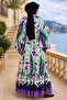 Women's Front Button Detailed Patterned Hijab Dress - 3