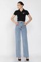High Waist Lycra Palazzo Women's Jean Denim Trousers