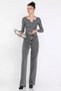 Women's Wide Leg High Waist Jean Denim Pants - 2