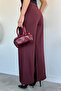 Women's Lawned Wide Leg Trousers - 4