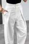 Women's Pleated Wide Leg Pants - 3
