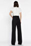 Women's High Waist Heart Patterned Jean Denim Trousers - 4