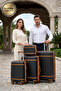 Ultra Line Expandable PP Medium Checked 24 Inch (20-25kg) Luggage, Hard Shell, Unbreakable, Combination Lock, Suitcase - 7