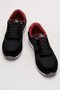 Men's Airfile Sneaker Shoes Black-Red - 4