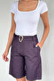 Women's Belt Buckle Shorts - 3