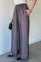 Women's Loose-Fitting Trousers with Elastic Waist and Cuffs - 3