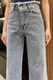 Women's High Waist Jean Denim Pants with Tassels on the Waist and Legs - 4