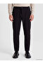 Özmarka New Season Black Regular Fit Men's Pleated Trousers - 2