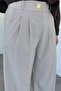 Pleated Belt Accessory Hijab Fabric Pants - 2