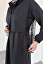 Side Tie Blouse Combination Hijab Dress - 5