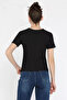 Women's Gold Buckle Detailed Self-Line Patterned Blouse - 4