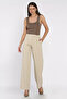 Women's Elastic Waist Velcro Palazzo Pants - 2