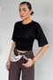 Women's Waist Drawstring T-Shirt - 2