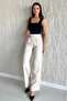 Women's Elastic Waist Velcro Palazzo Pants