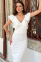 Back Cross Ruffle Evening Dress - 3