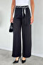 Women's Palazzo Trousers with Scarf Accessories - 2