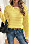 Gülseli Self-Patterned Knitwear Blouse with Back Bow - 5