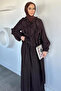 Front Ruffled Skirt and Blouse Combination Hijab Two-Piece Set - 2
