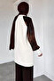 Gülseli Sleeve Patterned Silk Kübra Fabric Hijab Knitwear Tunic - 4