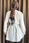 Scalloped Waist Tie Detailed Hijab Tunic - 4