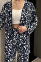 Women's Patterned Kimono Pants Double Set - 4