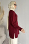 Gülseli Crew Neck Slit Hijab Knitwear Tunic - 3