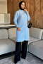 Gold Buttoned Hijab Soft Knitwear Cardigan - 3