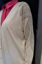 Shoulder Stone Decorated Hijab Knitwear Cardigan - 3