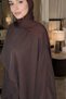 Elastic Waist Trousers Special Design Poncho Blouse Islamic Clothing Two-Piece Set - 3