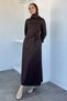 Gold Buckle Detailed Blouse Elastic Waist Skirt Hijab Double Set - 2
