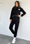 Women's Three-Thread Ruffled Tracksuit Set