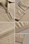 Men's Zippered Knitwear T-Shirt - 2