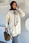 Gülseli Polo Collar Hijab Accessory Tunic with Scarf Accessory - 2
