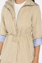 Women's Waist Lace-Up Lined Trench Coat - 4