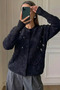 Women's Sequin Embroidered Soft Yarn Knitwear Jacket (Available in Sizes S-M-L-Xl) - 2