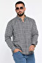 Plaid Patterned Men's Shirt with Pockets - 2