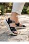 Women's Comfortable Platform Sandals – Lightweight Cushioned Sole, Elastic Cross-Strap Design, Adjustable Ankle Strap, Casual Walking Sandals - 3