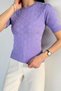 Gülseli Women's Stoned Short Sleeve Knitwear Blouse - 3