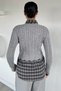 Gülseli Women's Shirt with Garnished Knitwear Blouse (Available in Sizes S-M-L.) - 5