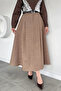Waist Belted Pocketless Hijab Skirt - 2