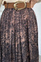 Perry Elastic Waist Pleated Hijab Skirt with Belt Accessory - 2