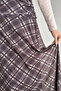 Patterned Hijab Skirt with Waist Drawstring Detail - 4