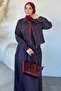 Gülseli Jean Denim Jacket Elastic Waist Skirt Hijab Double Set - 3
