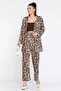 Women's Patterned Kimono Pants Double Set - 2