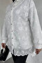 Gülseli Floral Patterned Hijab Tunic - 4