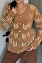 Women's Soft Yarn Bearded Knitwear Jacket