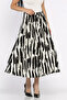 Women's Double Pocket Patterned Skirt - 2