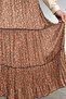 Patterned Chiffon Hijab Skirt with Elastic Waist - 4