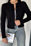 Knitted Patterned Women's Knitwear Cardigan (Available in S, M, L) - 3