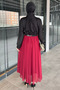 Belted Hijab Chiffon Skirt - 5